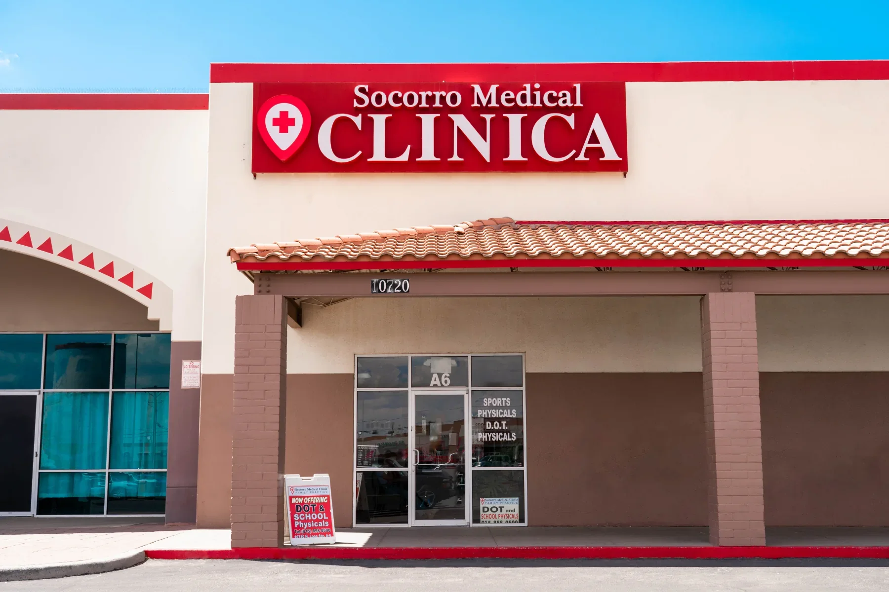 Exterior of Socorro Medical Clinic in Socorro, Texas