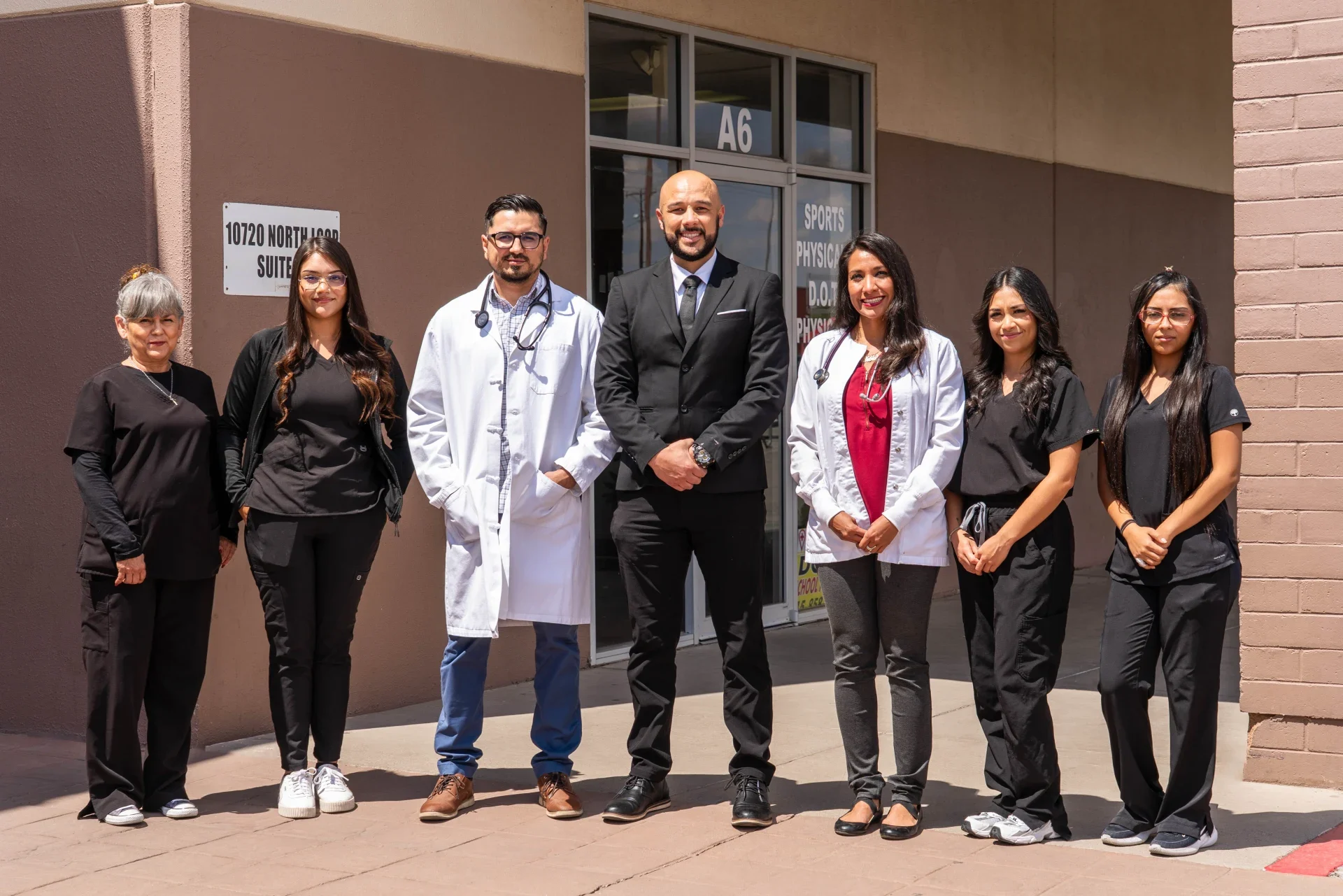 The Socorro Medical Clinic team outside the clinic